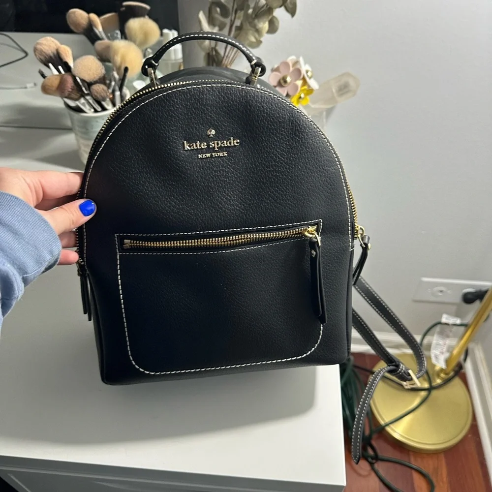 Kate Spade Black Backpack - Picture 1 of 3